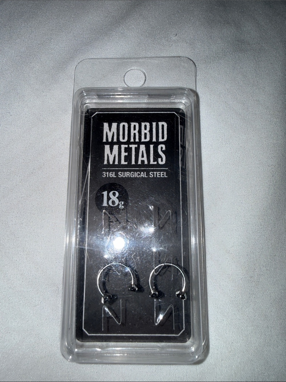 Hot Topic Steel Earrings Black CZ